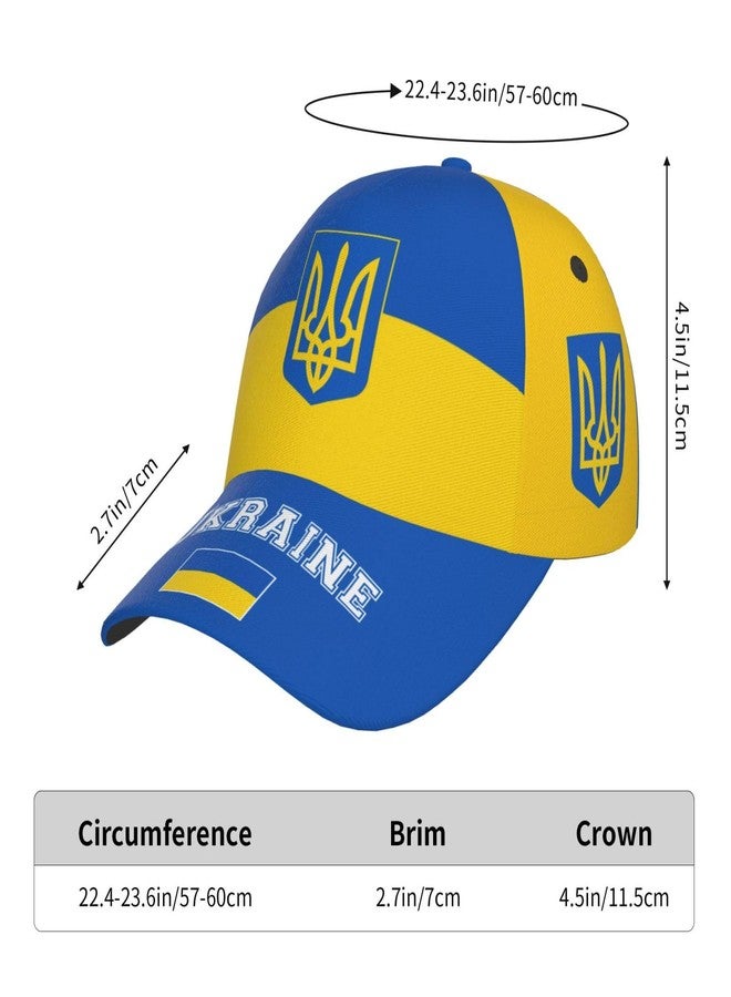 Krirteh Ukrainian Flag Baseball Cap for Men Women, Fashion Flag of Ukraine Hat Adjustable Sun Protection Visor Caps Trucker Hat Patriotic Dad Caps - Image 4